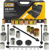 Jcb 26 dalių presavimo ir traukimo rankovėlių rinkinys JCB-933T1, 4 strypai, 20 rankovių, 2 slėgio plokštės