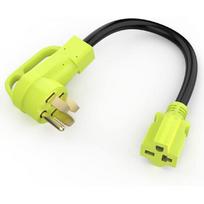 ETL Listed EV Plug Adapter For Tesla Motors/Gen 2, NEMA 14-50P Male To 6-20/15R Female Adapter With Grip Handle, 1.5FT Heavy Duty 50 Amp To 20 Amp yellow