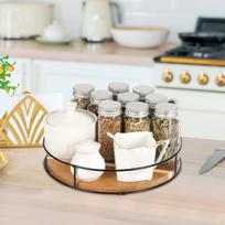Modern Revolving Storage Tray for Kitchen And Dining Room 10inch gray