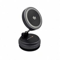 Telefono laikiklis Evelatus Qi2 25W Magnetic Wireless Car Charger - AutoSpring Coiled Cable USB C to USB C connector 1.2M Black