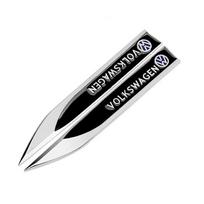 W1602pcs 3D Metal Car Fender Side Wing Emblem Badge Sticker For Volkswagen GOLF 5 Tiguan Polo Golf 6 Golf 7 Jetta Accessories white