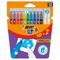 12-COL felt-tip pens. BIC kids magic 10+2 4085