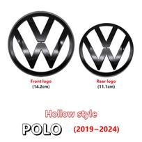 2 vnt. ABS Automobilio Priekinės Grotelių Emblema Galinės Bagažinės Ženklelis Logotipas Volkswagen VW Polo 2011-2013 2014-2018 2019-2024 Scirocco Kokybės Rinkinys 1 set