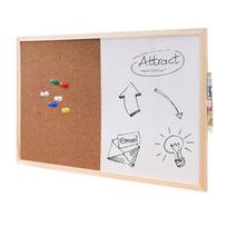 Office Magnetic Whiteboard Cork Board Student Wooden Frame Display Drawing Board Magnetic Hanging Board Set balta