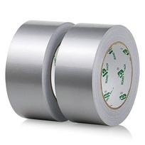 Cloth Adhesive Tape - SSS - BOMEI PACK Unil - Silver - 50 mm x 30 m - 2 Rolls sidabras