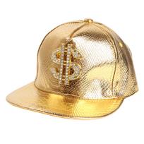 Dolerio ženklelis Krokodilo rašto beisbolo kepuraitė Reguliuojama kepurė Y2k Hiphopas Dviratininkams Laipiojantiems Kelionėms Kepurė Berniukams Mergaitėms Unisex auksas