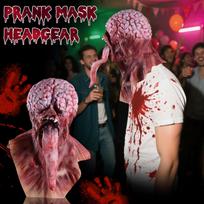 Prank Mask Headgear, Terrifying Tongue-sticking Mask Costume, Party Cosplay Masquerade Ball Props One Size balta
