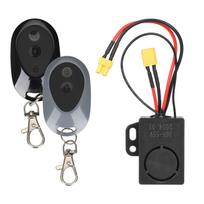 Elektriniai paspirtukai Apsaugos nuo vagystės vibracijos signalizacijos vandeniui atspari vieno mygtuko starterio palaikymo transporto priemonė juoda