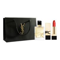 SAINT LAURENT Eau De Liberté Rinkinukas su mėginukais, Fougère Eau De Parfum EDP Neroli Levanda Motinos dienos dovana Mamai 7.5ml Perfume+Lipstick #NM1.3g