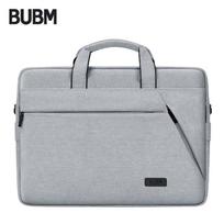 BUBM Laptop Bag, Handheld Business Style, 16-17.3-Inch Thickened Airbag Model, Large Capacity with Shoulder Strap Briefcase, Gray pilka