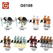 Žvaigždžių karai Robotas Generolas Statybiniai kubeliai Veiksmo figūrėlė Vaikams , Judančios jungtys, G0188