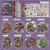 Horror Theme 3D Cabin House Collage PET Puzzle Stickers Book New Landscape Sticker  DIY Crafts A