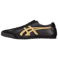 Onitsuka Tiger Mexico 66 Round Toe Comfortable Slip Resistant Durable Low Top Lifestyle Casual Shoes Unisex sneaker Yellow Black D7Q4L-9094 44 black