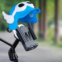 Motorcycle Phone Holder Electric Bike Navigation Mount For Delivery Riders Rearview Mirror Bracket With Small Helmet Sunshade mėlyna