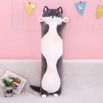 New Husky throw pillow cute Erha plush toy dog doll girl sleeping pillow 50cm0.2kg pilka spalva