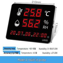 High-Precision Digital Temperature and Humidity Meter with Large Screen, Wall-Mount and Table-Top Options for Indoor Use