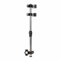 Nešiojamas 360° besisukantis skėčio laikiklis tvirtas nerūdijančio plieno skėčio tvirtinimas vežimėliams Style C Telescopic gray