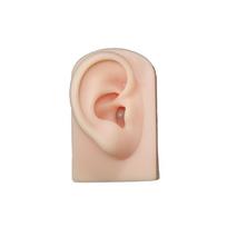 for Hearing Teaching Human Body Fake Ear Simulation Ear Silicone Ear Model Jewelry Earrings Display Right medium beige