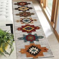 1Pcs Beautiful Floral Non-Slip Washable Area Rug Runner for Entryway, Living Room, Bedroom & Patio 60X90cm white