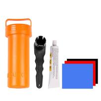 SUP Paddleboard Repair Kit Valve wrench PVC patch Special glue oranžinė