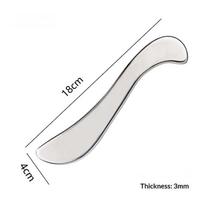 Stainless Steel Gua Sha Massage Tool Ergonomic Scraping Massager For Muscle Relief And Body Therapy A1 white
