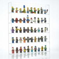 Box frame display case FOR 50 lego minifigures protects against dust and UV
