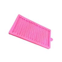Knitting Cake Tool Silicone Molds Fondant Lace Pattern Baking Moulds Candy Self-Assembly Kitchen Sugar Chocolate Bakeware pink