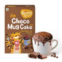 Slurrp Farm NO Maida Choco Mug Cake Mix | No Refined Sugar | 3 Easy Steps Whisk, Scoop & Bake | Indulgent Chocolate Mug Cake | Serves 4 , 280 g 300GM brown