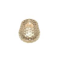 1pc Pine Cone Glass Tealight Holder Candle Cup Aromatherapy Candle Holder for Romantic Dinner Festival Wedding Table DecorXXZZ beige