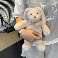 Mielas Lop Triušio Pliušinis Žaislas Minkštas Kimštas Ilgaausis Kiškio Lėlė Juokingas Kūdikio Miego Draugas Subtili Namų Dekoracija Vaikų Dovanos 30cm pilkšvai balta