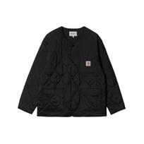 Carhartt WIP SS24 Skyton Liner Square Tag Snap Closure Round Neck Long Sleeve Jacket Men jackets Black I032990-89-XX XXL black