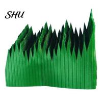 Decoration Leaf 1 Box Sushi Grass DIY Plastic Food Ornament Realistic Appearance Seafood Fillet Decor Faux Green for Restaurant žalia