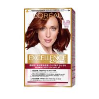 L'Oréal Paris Excellence Kremas plaukų dažams su šukos dangteliu, Lengvas pilkų plaukų dažas, Ne. 5.35 Šokolado rudas, 1 vnt. beige