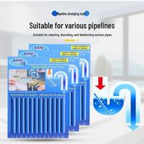 Powerful Multi-Purpose Drain Cleaning Stick for Kitchen, Bathroom, and Toilet Stains mėlyna