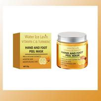 Vitamin C Turmeric Hand Wax Mask For Hands Feet Body  Smoothing Skin Gently Cleansing Brightening Moisturizing Exfoliate Serum beige
