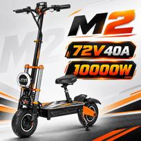 BOYUEDA M2 Modelis 10000W 72V 40Ah Dvigubos Variklio Suaugusiųjų Elektrinis Motoroleris su 12 colių Padangomis, LCD Ekranu, Maksimaliu Greičiu 95 km/h, M2-10000W72V40Ah-TT-1