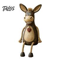 Patvari dervos asilo statulėlė, lentynos sėdėtojas, figūrėlė, kabantis koja ūkio gyvūno statulėlė, kaimiškas tvarto amato ornamentas, kaimo stalo krašto ornamentas, stalviršio 1pc black