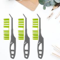 3PCS Caulking Tool with 27 Scraping Heads Finishing Tool Set with Narrow Tips Multifunctional Caulking Tool Kit Reusable Caulk gray