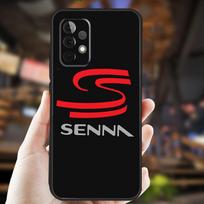 Racing Ayrton Senna Case For Samsung Galaxy A26 A54 A14 A36 A16 A33 A56 A15 A55 A53 A35 A22 A32 A52 A34 A05 A06 Samsung A52S 5G brown