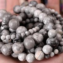 Natural Stone Beads Lava Jaspers Tiger Eye Quartz Agates Round Loose Beads for Jewelry Making DIY Bracelet Accessories 4-12MM 4mm approx 91 beads white