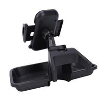 Dash Cellphone Mount with Storage Tray Phone Holder Mount Dashboard Organizer Storage Tray Replacement for Jeep Wrangler TJ 1997-2006 black