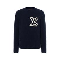 LOUIS VUITTON SS26 Megztinis Vyriškas 1AJAYZ S0 tamsiai mėlyna spalva
