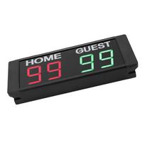 Electronic Score Keeper 1.5 Inch 4 Digit Red and Green Portable Tabletop Scoreboard for Volleyball Basketball Soccer GB Plug black