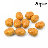 Realistiškas Dirbtinis Gyvas Kognityvinis Žaislas Bulvės Modelis Daržovės Modelis Fotografijos Rekvizitas 20pcs orange