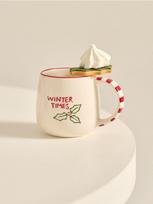 Sinsay - Puodelis su kalėdiniu užrašu Winter Times - raudona