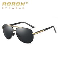 Men's Polarized Sunglasses Toad Frame Sunglasses Driver's Driving Glasses aoron gray