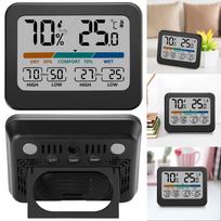 Digital Thermometer Hygrometer Color Large Screen Temperature Humidity Monitor Comfort Indicator Battery Powered for Home Indoor China Mainland white