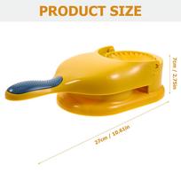 Dumpling Presser Kitchen Gadget Portable Tool for Making Wrappers Mini Pie Shells Long Handle Flat Surface Suitable Home Kitchen geltona