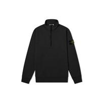 Stone Island Su stovinčia apykakle Pusiau užsegamas ilgomis rankovėmis Džemperis su gobtuvu Vyriški džemperiai su gobtuvu Juodas 741561951-V0029 L black