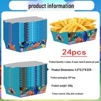 In Stock Finding Nemo-Themed French Fry Box for Party Snacks yellow